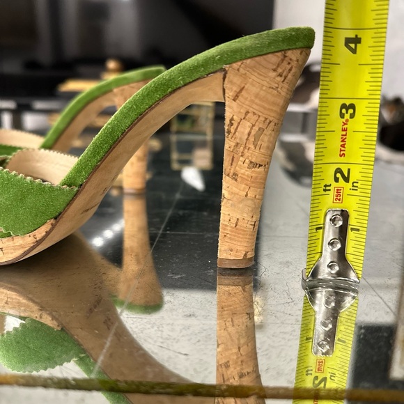 KORS Michael Kors Green🍏Suede open toe sandals - Picture 5 of 7
